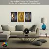3D Metal Effect Wall Art, Love Heart Gray 3D Art Wall, Gold Silver 3D Art Wall Decor for Modern Living Room, Valentine's Day Romantic Hug Kiss Canvas Wall Art for Couples Bedroom 16"x24"x3Pcs view 3