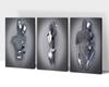 3D Metal Effect Wall Art, Love Heart Gray 3D Art Wall, Silver 3D Art Wall Decor for Modern Living Room, Valentine's Day Romantic Hugging Canvas Wall Art for Couples Master Bedroom 24"x36"x3Pcs view 1