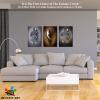 3D Metal Effect Wall Art, Love Heart Gray 3D Art Wall, Gold Silver 3D Art Wall Decor for Modern Living Room, Valentine's Day Romantic Hug Kiss Canvas Wall Art for Couples Bedroom 20"x30"x3Pcs view 3
