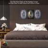 3D Metal Effect Wall Art, Love Heart Gray 3D Art Wall, Gold Silver 3D Art Wall Decor for Modern Living Room, Valentine's Day Romantic Hug Kiss Canvas Wall Art for Couples Bedroom 12"x18"x3Pcs view 3