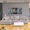 3D Metal Effect Wall Art, Love Heart Gray 3D Art Wall, Gold Silver 3D Art Wall Decor for Modern Living Room, Valentine's Day Romantic Hug Kiss Canvas Wall Art for Couples Bedroom 20"x30"x3Pcs view 3