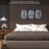 3D Metal Effect Wall Art, Love Heart Gray 3D Art Wall, Silver 3D Art Wall Decor for Modern Living Room, Valentine's Day Romantic Hugging Canvas Wall Art for Couples Master Bedroom 12"x18"x3Pcs view 3