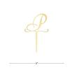 Vinisong Acrylic Glitter Gold Cake Topper Letter P Cake Toppers Initial Decoration for Wedding Anniversary Birthday Party Decorations Supplies Party Decor for Children or Adults view 3