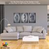 3D Metal Effect Wall Art, Love Heart Gray 3D Art Wall, Silver 3D Art Wall Decor for Modern Living Room, Valentine's Day Romantic Hugging Canvas Wall Art for Couples Master Bedroom 20"x30"x3Pcs view 3