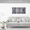 3D Metal Effect Wall Art, Love Heart Gray 3D Art Wall, Silver 3D Art Wall Decor for Modern Living Room, Valentine's Day Romantic Hugging Canvas Wall Art for Couples Master Bedroom 16"x24"x3Pcs view 2