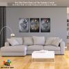 3D Metal Effect Wall Art, Love Heart Gray 3D Art Wall, Silver 3D Art Wall Decor for Modern Living Room, Valentine's Day Romantic Hugging Canvas Wall Art for Couples Master Bedroom 20"x30"x3Pcs view 3