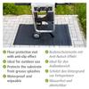 Wenko Black Splash Protection mat, Floor Protection mat with Anti-Slip Effect for Under The Barbecue, Waterproof mat Perfect for Outdoor use, Protects The Surface from Grease Splashes, 120 x 60 cm view 2