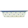 Polmedia Polish Pottery Rectangular Baker - Dalmatian Delight Pattern Handmade in Boleslawiec Poland by Ceramika Artystyczna + Certificate of Authenticity view 3