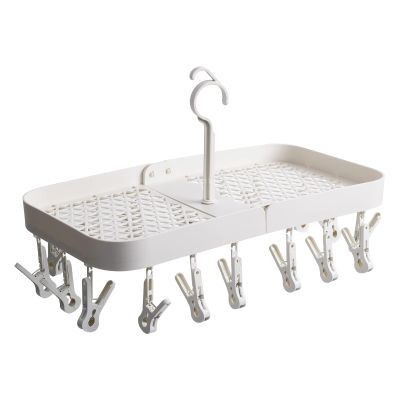 MMXYYUU Multi-Functional Drying Rack with Multiple Clips Sock Hanger Drip Hanger Underwear Rack Underwear Hanger