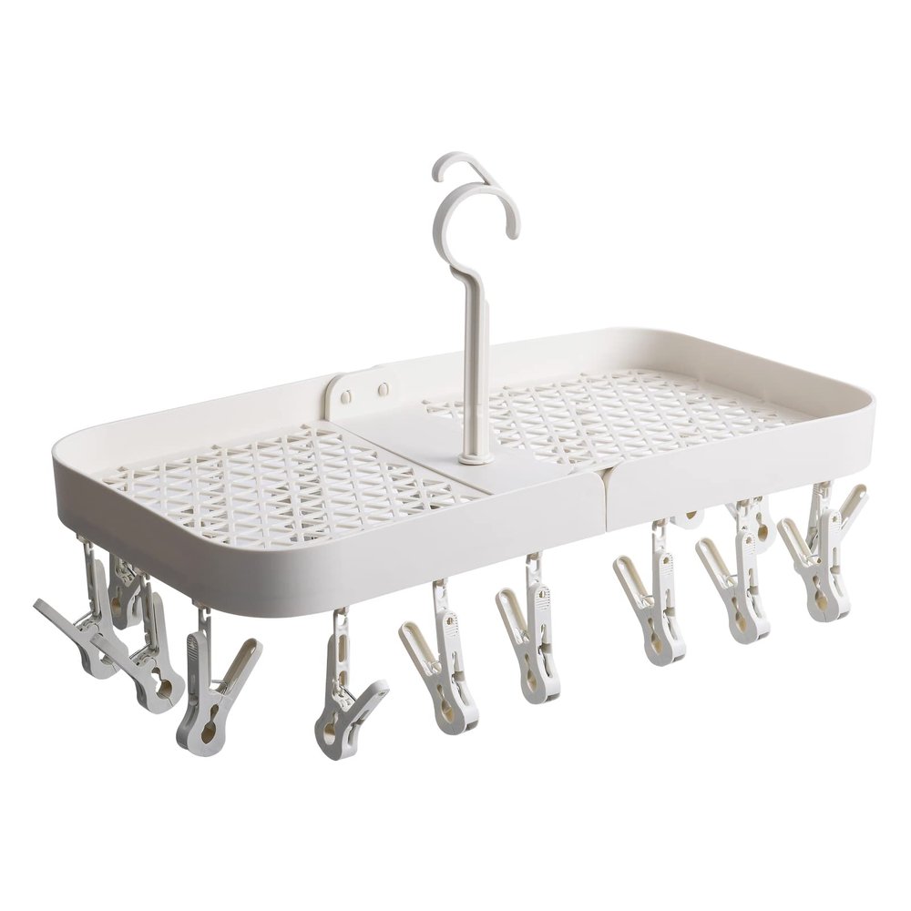 MMXYYUU Multi-Functional Drying Rack with Multiple Clips Sock Hanger Drip Hanger Underwear Rack Underwear Hanger