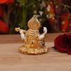 Frienemy Presents Ceramic Saraswati Idol, 2.5 X 2.5 X 2 Inches, Golden & White #Frienemy-0065 view 4