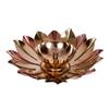 Frienemy Presents Metal Diya (5 X 1.5 X 2.5 Inch, Gold) #Frienemy-0176 view 2