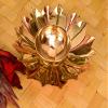Frienemy Presents Metal Diya (5 X 1.5 X 2.5 Inch, Gold) #Frienemy-0176 view 4