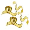 Frienemy Presents Brass Om Diya with Handle Stand for Mandir, Golden, Set of 2#Frienemy-0061 view 1