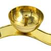 Frienemy Presents Brass Om Diya with Handle Stand for Mandir, Golden, Set of 2#Frienemy-0061 view 3