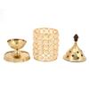 Frienemy Presents Akhand Diya Crystal Brass Puja Oil Lamp Tea Light Holder - Small #Frienemy-0240 view 3