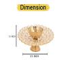 Frienemy Presents Diwali Gift Items Hampers Set for Family Members Corporate Employee Gift Box of Crystal Diya for Diwali - Diya Oil Lamp for Puja - Set of 4#Frienemy-0345 view 3
