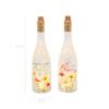 12.5 Inch Lighted Spinning Water Globe Bottles with Poppy Flower Design and Timer Set of 2 view 2