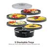 Elite Gourmet EFD319DKG Food Dehydrator, 5 BPA-Free 11.4" Trays Adjustable Temperature Controls, Jerky, Herbs, Fruit, Veggies, Dried Snacks, Black and Grey view 4