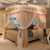 ZYYWX Bed Canopy Luxury Palace Lace Tent, Shading Windproof Mosquito Net, Floor-to-Ceiling Bed Curtain with Bracket (Color : A4, Size : 180x220x210cm) view 4