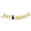 Belrew Just Divorced Banner, Goodbye Party Decor, Game Over Party, Divorce Party Decoration Supplies, Glittery Gold view 1