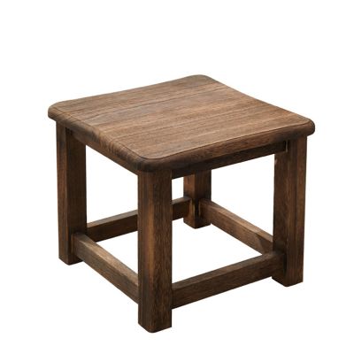 Solid Wood Stool Wooden Small Foot Step Stools Wooden Stool Step Small Footstool Bench Plant Stand Rustic Fishing Wood Stools for Adults Living Room,Bathroom, Kitchen, Office, Garden Small Seat
