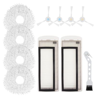 BeiLan Replacement Accessories Compatible with Robot Sweeping Narwal T10,Microfiber X2 Filters X4 Side Brushes X4 Mop Cloth X1 Brush