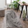 FFcarpet Hallway Rug Runner Non Slip 3'4"x5' Modern Black Runner Rugs Non Skid for Floor view 2