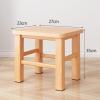 Solid Wood Stool Wooden Small Foot Step Stools Wooden Stool Step Small Footstool Bench Plant Stand Rustic Fishing Wood Stools for Adults Living Room,Bathroom, Kitchen, Office, Garden Small Seat view 2