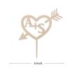 Wooden Wedding Cake Topper, Monogram Custom Initials Personalized Mr And Mrs Cake Toppers, Cute Wedding Cake Topper Rustic Wedding Cake Topper, Romantic Wedding Decoration view 4