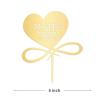 Mirrored Gold Acrylic Cake Topper, Mr And Mrs Name Cake Topper, Anniversary Baptism Cake Topper Last Name Cake Topper, Groom Party Decor view 2