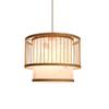 Demeanor LED Chandeliers, Retro Woven Natural Bamboo and Rattan Woven Creative Nostalgic Adjustable Restaurant Tea Room Bedroom Living Room Coffee Shop Bamboo (Size : 40cm*30cm) view 1
