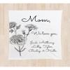NAZENTI Mother's Day Blanket- Personalized Blanket Letter Blanket Birthday Gift for Mom Gift for Her Nana Birthday Gift for Mom Grandma Gift for Wife Flower Black White (Black White) view 1