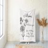 NAZENTI Mother's Day Blanket- Personalized Blanket Letter Blanket Birthday Gift for Mom Gift for Her Nana Birthday Gift for Mom Grandma Gift for Wife Flower Black White (Black White) view 2