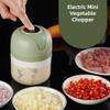 Garlic Press Mini Electric Garlic Chopper Ginger Masher Machine USB Charging Chili Vegetable Crusher Kitchen Tool 100/250mL (Color : A-100ml) view 2