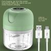 Garlic Press Mini Electric Garlic Chopper Ginger Masher Machine USB Charging Chili Vegetable Crusher Kitchen Tool 100/250mL (Color : A-100ml) view 3