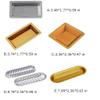 cheesecake pan Cake Pan Non-stick Aluminum Bakeware Cheese Cake Pan Hot Dog Molds Oval Rectangle Square cake mold (Color : E) view 2