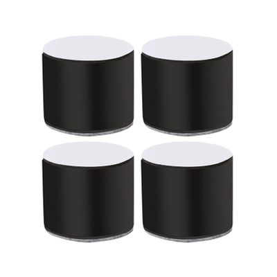 LUOFDCLDDD Furniture Legs4 Liftniture Risers Bed Risers,Self-Adhesiveniture Legs Made of Carbon Steel,Raised Cabinet Legs Chair Bed Sofa and Coffee Table Feet,Round,Punch-Free/Black/6 * 5Cm