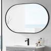 WX-7WXFC Personal Makeup Mirrors,Metal Framed Bathroom Mirror,Thick Mirror,Clear Imaging,Aluminium Frame Wall Mirror,Dresser,Bedside Table,countertop,Bathroom,Wall Mirror view 1