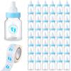 Tondiamo 48 Pcs Blue Baby Shower Mini Bottle Favors 1.5 x 3.5 Inch Baby Shower Candy Jar Mini Milk Bottle Party Favor Fillable Gift Boxes for Boys Girls Birthday Party Games Decorations view 1