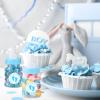 Tondiamo 48 Pcs Blue Baby Shower Mini Bottle Favors 1.5 x 3.5 Inch Baby Shower Candy Jar Mini Milk Bottle Party Favor Fillable Gift Boxes for Boys Girls Birthday Party Games Decorations view 4