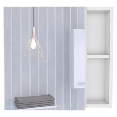 Tuhome Oman Medicine Cabinet - Color White - Material Engineered Wood