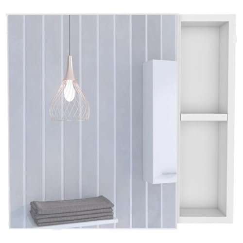 Tuhome Oman Medicine Cabinet - Color White - Material Engineered Wood