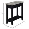 Home Square Furniture Top End Table in Black Wood Finish - Set of 2 view 3