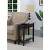 Home Square Furniture Top End Table in Black Wood Finish - Set of 2 view 4