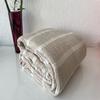 100% Cotton Muslin Striped Throw Blanket, 4 Layers Bedspread, Soft Turkish Cotton Muslin Bed Cover, Reversible Coverlet, Mink (King Size 95x102-230x260cm) view 1