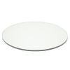37" Round Tempered Clear Glass Table Top - 1/4" Thick with Flat Polish Edge view 1