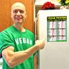 Vegan Protein Cheat Sheet Magnet - Plant-Based Diet Muscle Building Guide - Magnetic High Protein Veggie Food Chart, A Healthy Nutrition Recipes Reference Tool for Vegetarian and Vegan Diets 2026 view 2