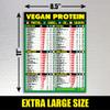 Vegan Protein Cheat Sheet Magnet - Plant-Based Diet Muscle Building Guide - Magnetic High Protein Veggie Food Chart, A Healthy Nutrition Recipes Reference Tool for Vegetarian and Vegan Diets 2026 view 3