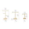jinyi2016SHOP Jewelry Hanger Creative Wrought Iron Jewelry Rack Ring Earrings Necklace Hanger Storage Rack Live Shooting Props Display Stand Ladies Jewelry Tower Jewelry Tree (Color : Small) view 2